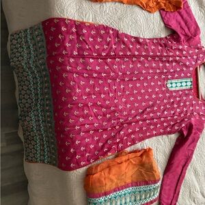 Indian Pakistani salwar kameez 3 pcs party suit medium